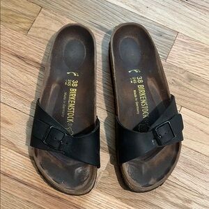 Birkenstock Black Slip-On Sandals